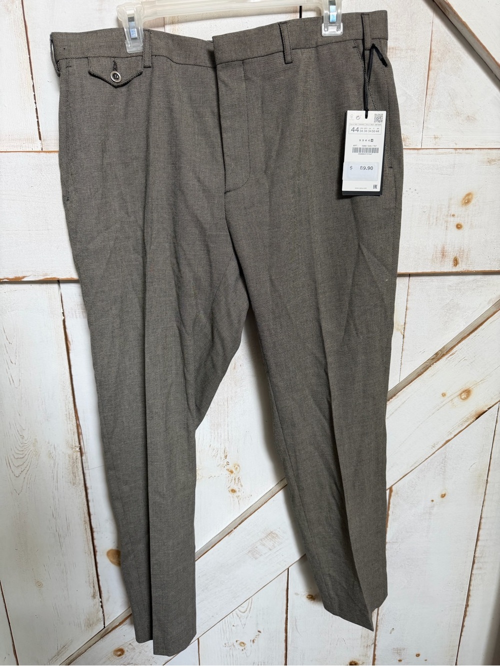 Zara Men's Dress Pants in Charcoal Gray 0299